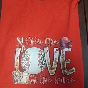 Red Baseball Graphic Tee
